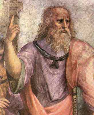 Platone, particolare della Scuola di Atene di Raffaello
