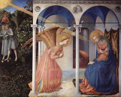 L'Annunciazione, Beato Angelico (sec. XV) Museo del Prado