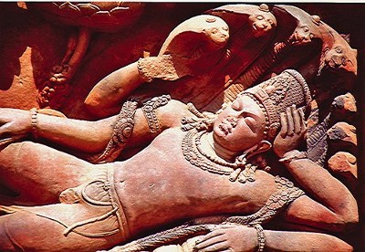 Vishnu dorme su Anante VI sec. - Tempio di Dashavatara